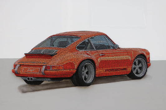 "Singer Porsche" Screw Art Print
